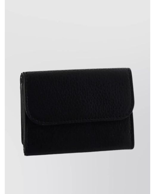 Chloé Black Leather Alphabet Wallet Charm Detail