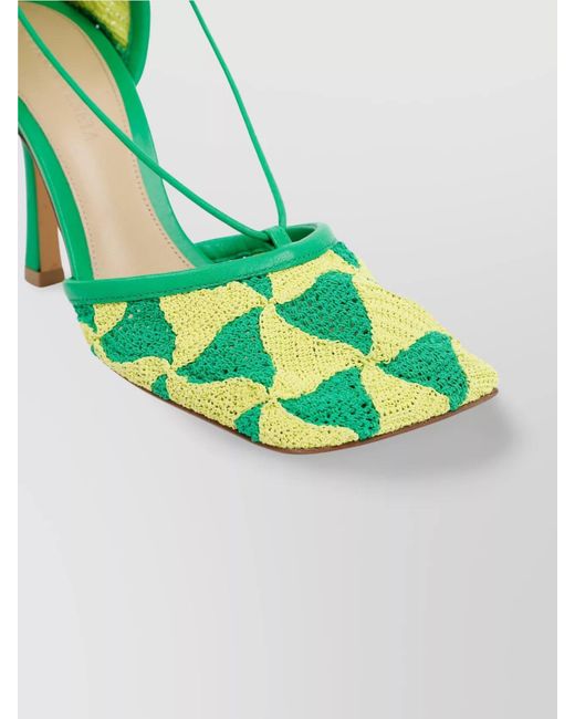 Bottega Veneta Green Stretch Sandals