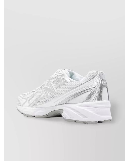 New Balance White Low-Top Sneakers