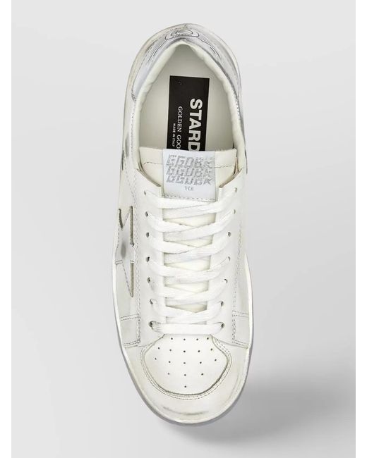 Golden Goose Deluxe Brand White Leather Low Top Sneakers