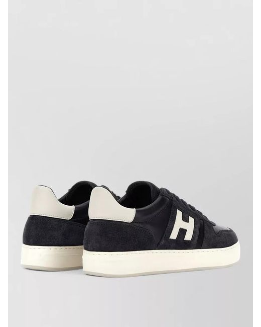 Hogan Blue Leather Low-Top Sneakers for men
