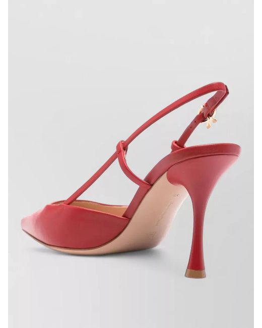 Gianvito Rossi Pink Leather Slingback Pumps