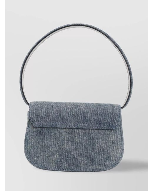 DIESEL Gray 1Dr Denim Shoulder Bag