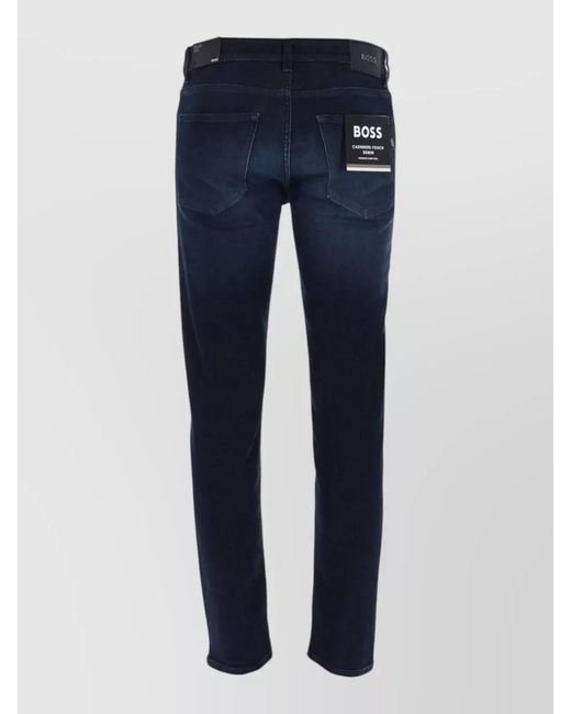 Boss Blue Denim Jeans C Delaware Regular Five Pockets for men