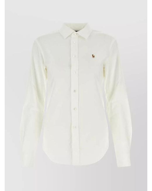 Polo Ralph Lauren White Cotton Oxford Shirt