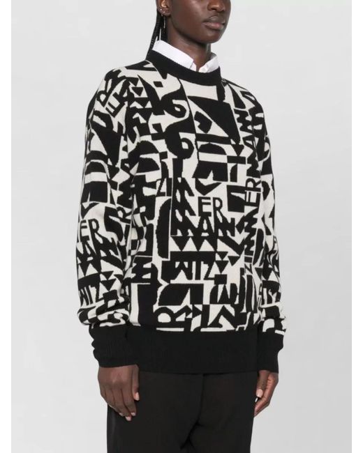 Zimmermann Black Long-Sleeve Knit Top