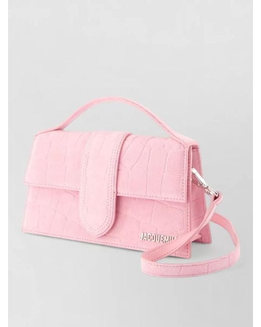 Jacquemus Pink Le Grand Bambino Leather Mini Bag