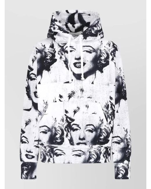 VAQUERA Multicolor Hooded Sweatshirt Graphic Print Kangaroo Pocket