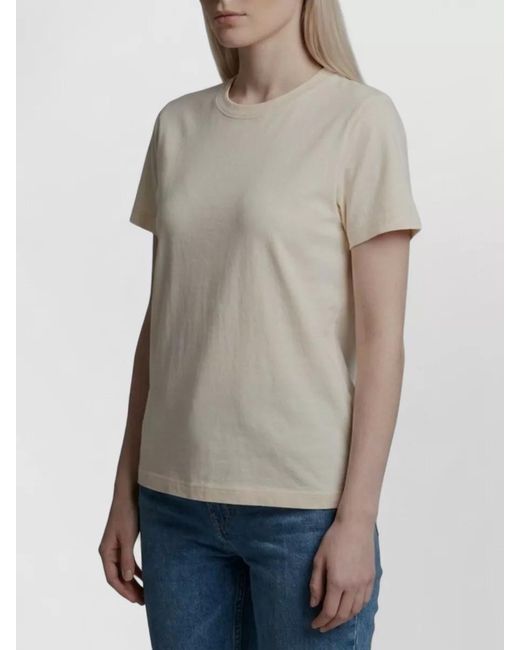 The Row Natural Ribbed Crew Neck Cotton Short-Sleeve T-Shirt for men