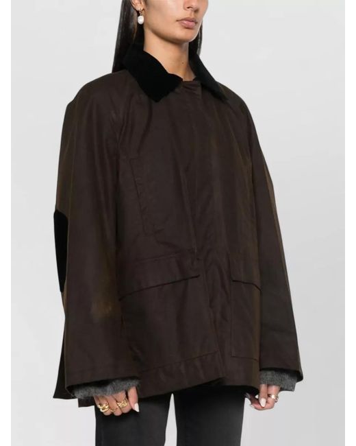 Totême Black Cotton Canvas Country Jacket