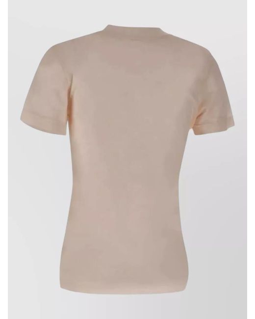 Filippa K Natural Lyocell Cashmere Crew Neck Short Sleeve T-Shirt