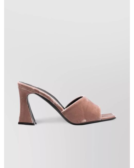 Giuseppe Zanotti Brown Velvet Mule Sandals