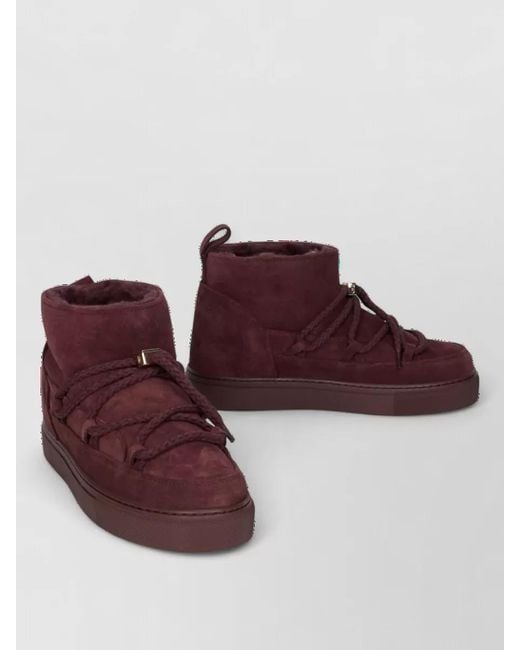Inuikii Red Suede Snow Boots