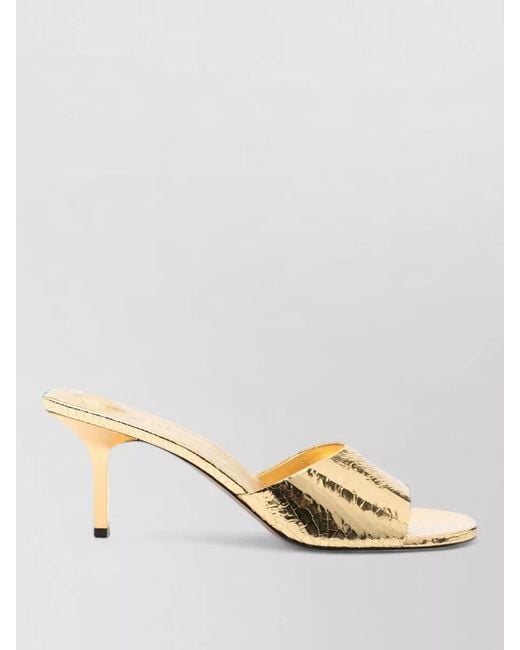 Jacquemus Metallic Leather Mules