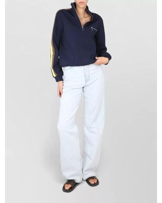 Tory Burch Blue Fitted Jacket