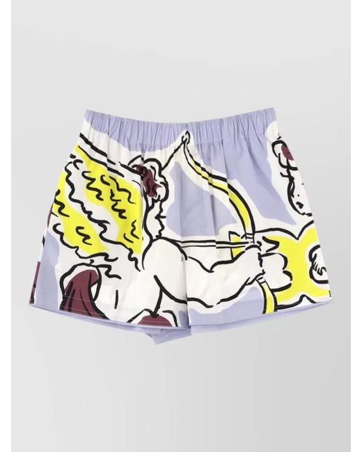 Tory Burch Metallic Printed Knee-Length Shorts