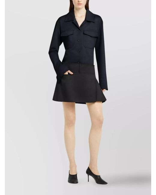 Courreges Blue Cotton Shirt