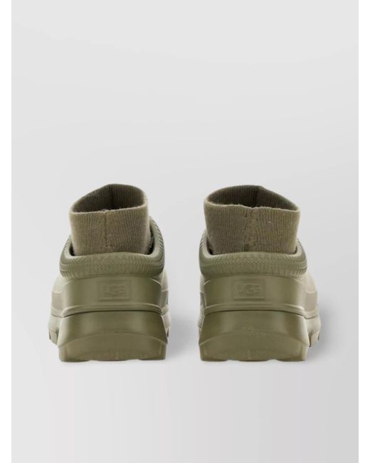 Ugg Green Rubber Sock-Style Ankle Boots