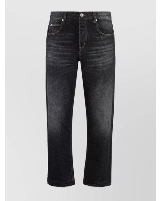 Isabel Marant Black Straight-Leg Trousers for men