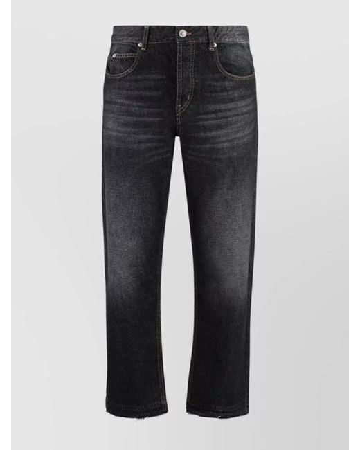 Isabel Marant Black Straight-Leg Trousers for men