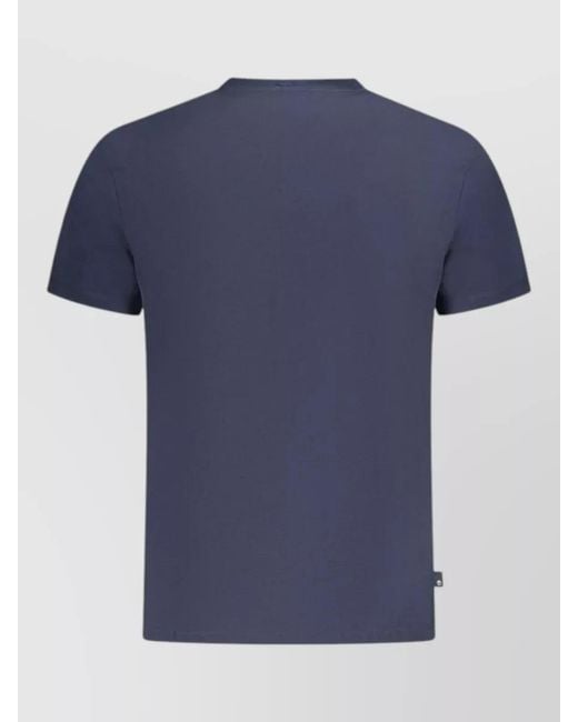 Timberland Blue Cotton Logo-Embossed T-Shirt for men