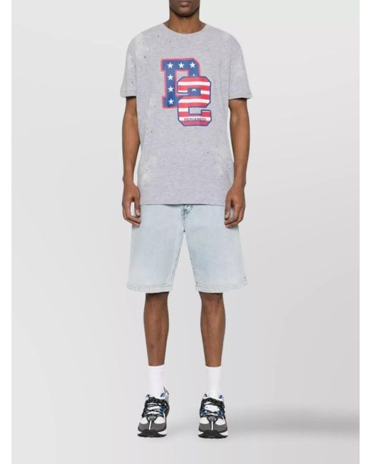 DSquared² Gray Muscle-Fit T-Shirt for men