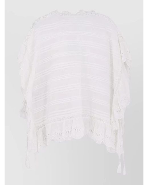 Isabel Marant White Marant Étoile Payton Lace Top