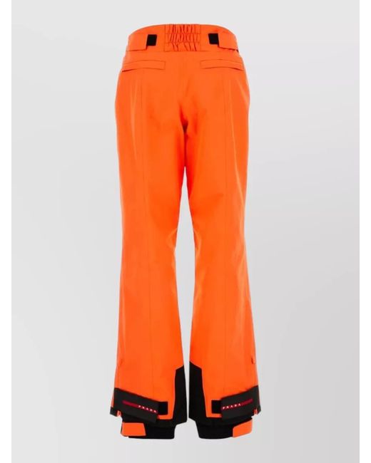 Prada Orange Flared Trousers