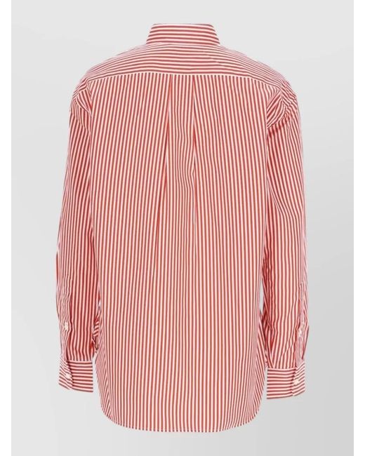 Polo Ralph Lauren Pink Striped Long Sleeve Tailored Shirt Regular Fit