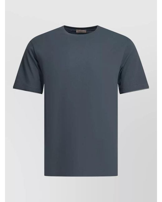 Herno Blue Resort Crew Neck Short Sleeve T Shirt for men