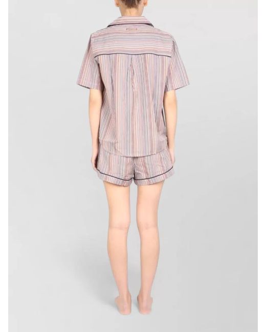 Paul Smith Pink Cotton Short Pyjama Set
