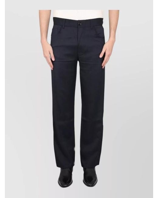 Séfr Blue Santana Tailored Pants Back And Side Pockets for men