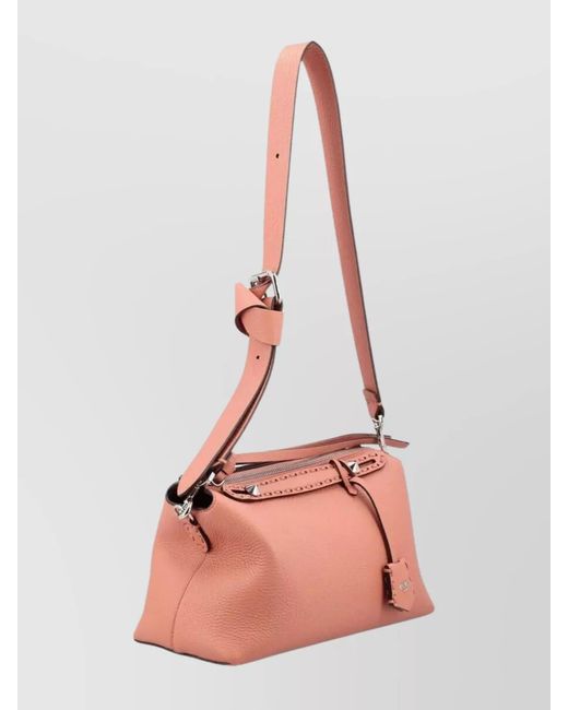 Fendi Pink By The Way Medium Leather Tote Bag