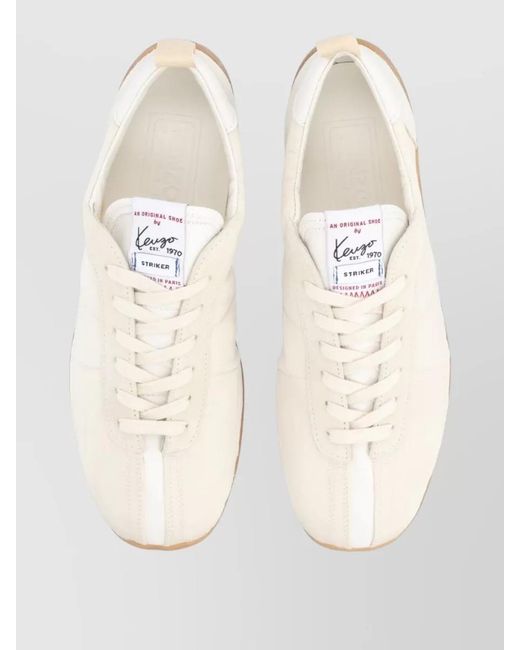 KENZO Natural Low-Top Sneakers