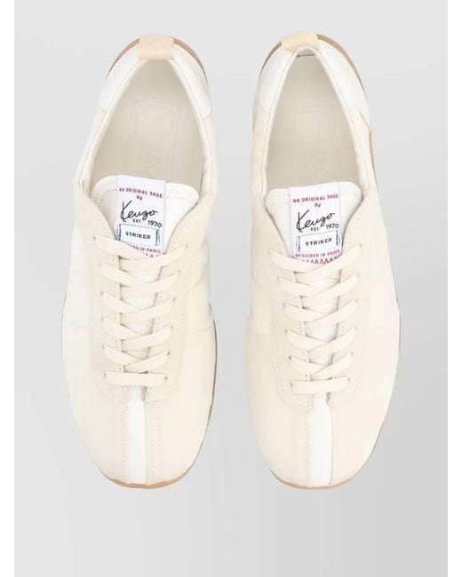 KENZO Natural Cotton Low-Top Sneakers