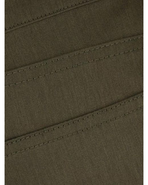 Golden Goose Deluxe Brand Green Cotton Blend Wide-Leg Cargo Trousers for men
