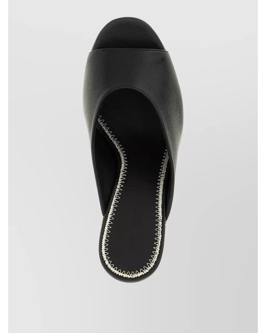 Magda Butrym Black Leather Mules