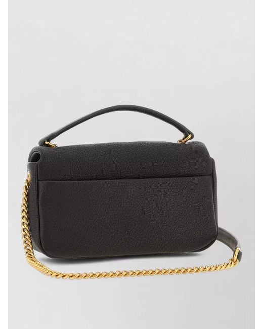 Pinko White Love Clutch Crossbody Bag Chain Strap