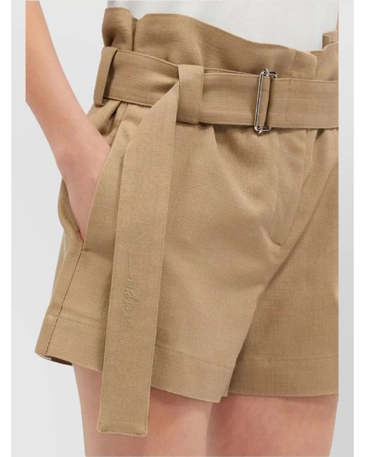 MSGM Natural Tailored Bermuda Shorts