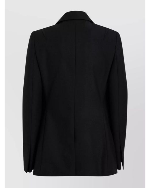 Givenchy Black Mohair Blend Fitted Blazer