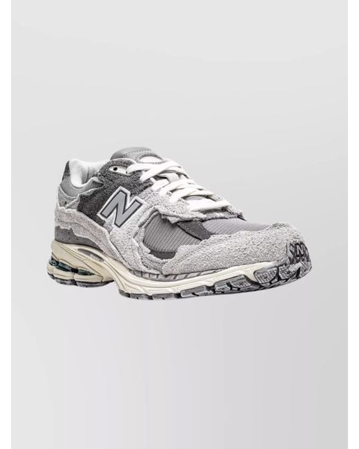 New Balance Metallic Suede Leather Paneled Low-Top Sneakers for men