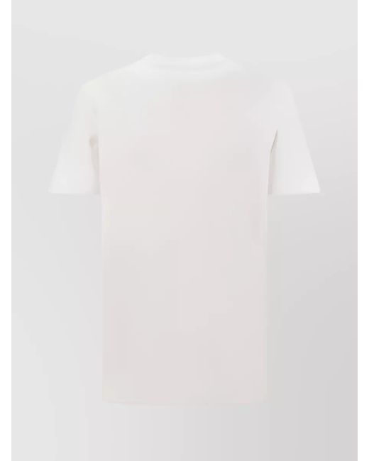 Golden Goose Deluxe Brand White Cotton Logo Print Short Sleeve T-Shirt