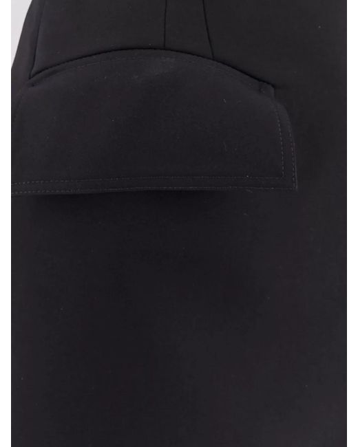McQueen Black Wool Mini Skirt