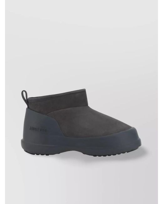 Moon Boot Gray Suede Boots