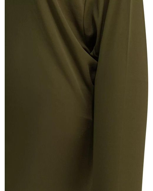 Jacquemus Green Mistral Short Dress Draped Back Design