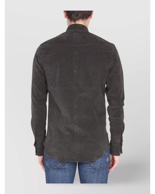 PT Torino Black Cotton Shirt for men