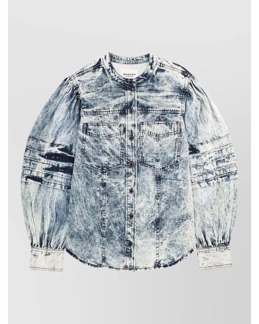 Isabel Marant Blue Cotton Shirt