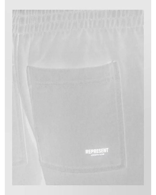 Represent Blue Straight Shorts Back Pocket Side Pockets for men