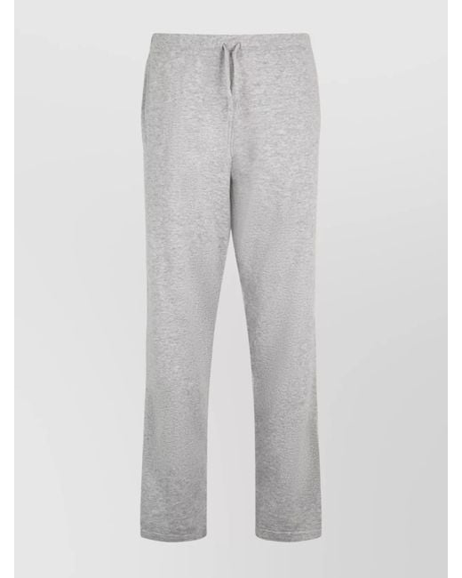 LeKasha Gray Cashmere Track Pants for men