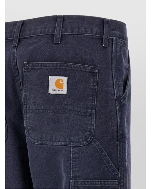 Carhartt Blue 'Trousers Straight Leg Knee Detail' for men